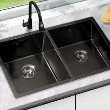 Bowen 760mm Double 304SS Kitchen Sink