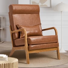 Mayfield Faux Leather Armchair