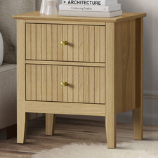 Andes 2 Drawer Bedside Table
