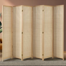 6 Panel Roche Bamboo Room Divider
