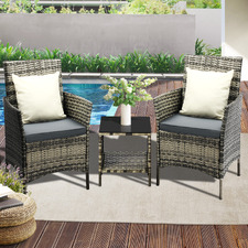 2 Seater Niall PE Rattan Outdoor Lounge Set