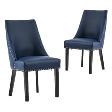Willa Faux Leather Dining Chairs (Set of 2)