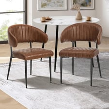 Tammy Faux Leather Dining Chairs (Set of 2)