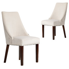 Monica Velvet Dining Chairs (Set of 2)
