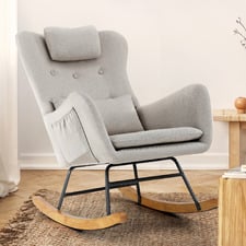 Clark Linen-look Rocking Chair