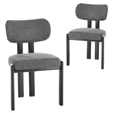 Noelani Linen-Look Dining Chairs (Set of 2)