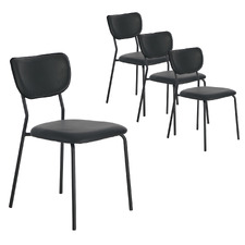Kalani Faux Leather Dining Chairs (Set of 4)