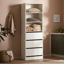 Cassandra 3 Drawer & Shelf Wardrobe