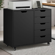 Elijah 1 Door & 5 Drawer Filing Cabinet