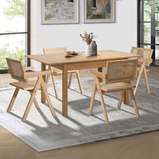 4 Seater Laurent Extendable Dining Table & Chair Set