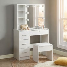2 Piece Emily Dressing Table & Stool Set