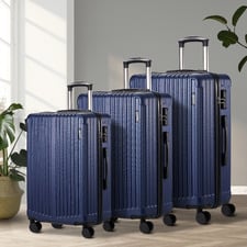 3 Piece Pink Deanna Luggage Set