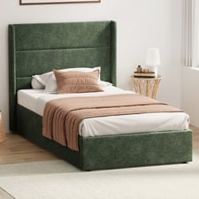 Ciaran Chenille Gas Lift Storage Bed