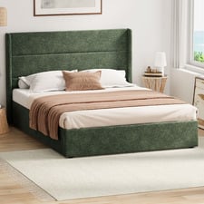 Ciaran Chenille Gas Lift Storage Bed