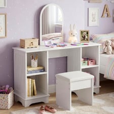 2 Piece Milorie Dressing Table  & Stool Set