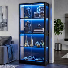 Myles 4 Tier Display Cabinet with LED