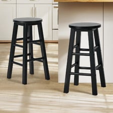 61cm Selvara Rubberwood Bar Stools (Set of 2)