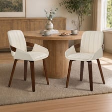 Elvian Faux Leather Dining Chairs (Set of 2)