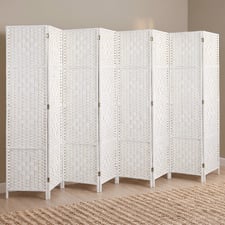 8 Panel Shyla Pine Wood Room Divider