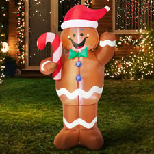 Gingerbread Man LED Inflatable Christmas Decoration