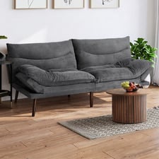 Arabella 3 Seater Single Corduroy Sofa Bed