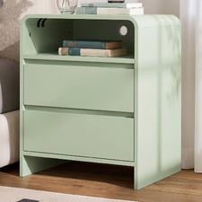Mallory 2 Drawer Bedside Table