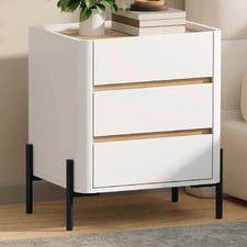 Capucine 3 Drawer Bedside Table