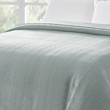 Knitted Organic Cotton Throw Blanket