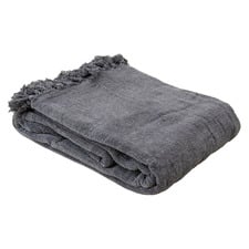 Tasselled Chenille Throw