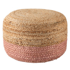 Natural Jute & Cotton Pouffe