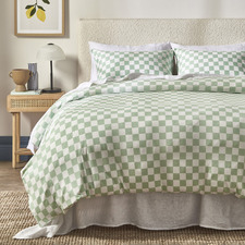 Classic Checkerboard Cotton Quilt Cover Set