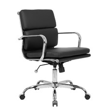 Eames Replica Mid Back Faux Leather Executive Office Chair