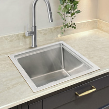 Navagio 450mm Single Single Stainless Steel Kitchen Sink & Accessories Package