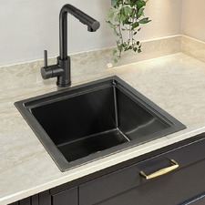 Navagio 450mm Single Single Stainless Steel Kitchen Sink & Accessories Package