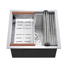 Frag 450mm Single Stainless Steel Kitchen Sink & Accessories Package