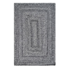 Ash Grey Orbit Hand-Woven Indoor/Outdoor Rug