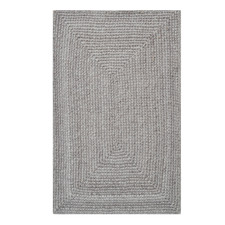 Silver Orbit Hand-Woven Indoor/Outdoor Rug