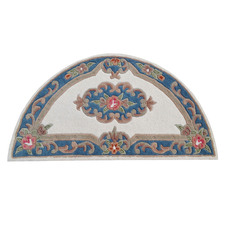 Blue Avalon Hand-Tufted Wool Arched Rug