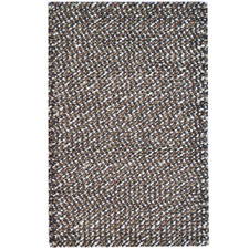 Brown Jelly Bean Felted Wool-Blend Rug