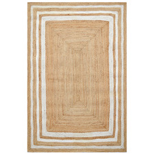 Natural Ivory Fiji Hand-Woven Jute Rug