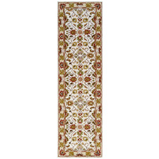 Ivory & Cream Kashan Wool-Blend Runner