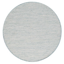 Aqua Boondi Hand-Woven Wool Round Rug
