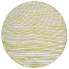 Honey Boondi Hand-Woven Wool Round Rug