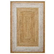 Border Hand-Woven Jute Rug