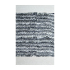 Ivory & Charcoal Indra Wool Rug