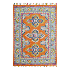 Orange Lyon Hand-Tufted Wool Rug