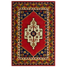Red Mascot Hand-Tufted Wool Rug