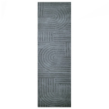 Smoke Pavi Hand-Tufted Wool Runner