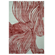 Red Theron Hand-Tufted Wool & Viscose Rug