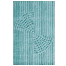 Cashmere Blue Lister Hand-Tufted Wool Rug